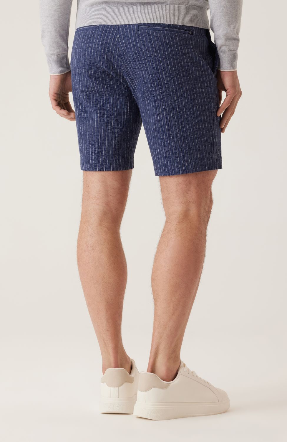 Deke Striped Supernatural Seersucker Bermuda Shorts