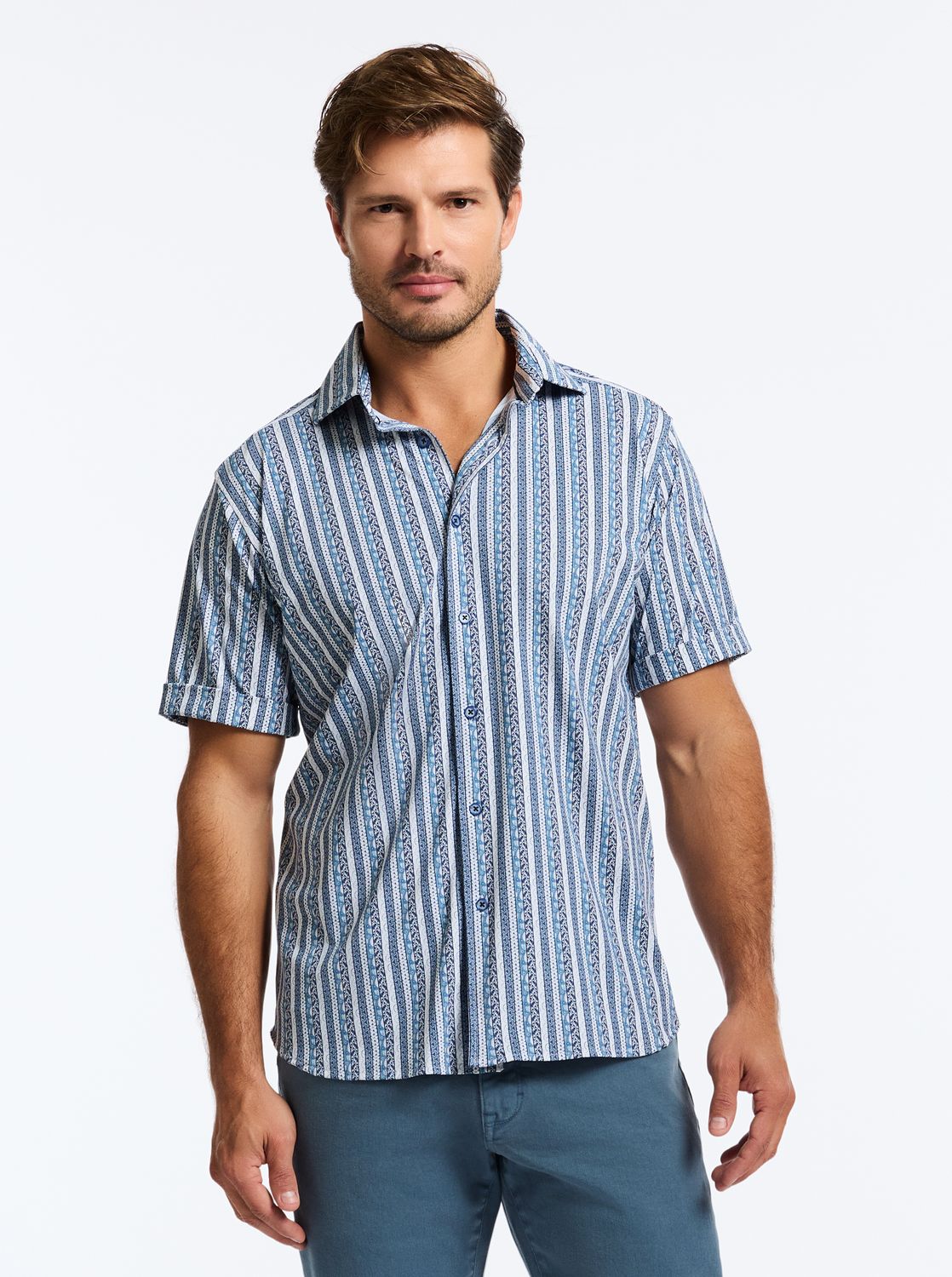 Robert Graham Ionian Short Sleeve Knit Shirt