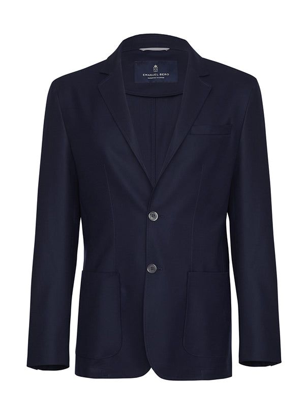 Emanuel Berg Solid Wool Sport Coat