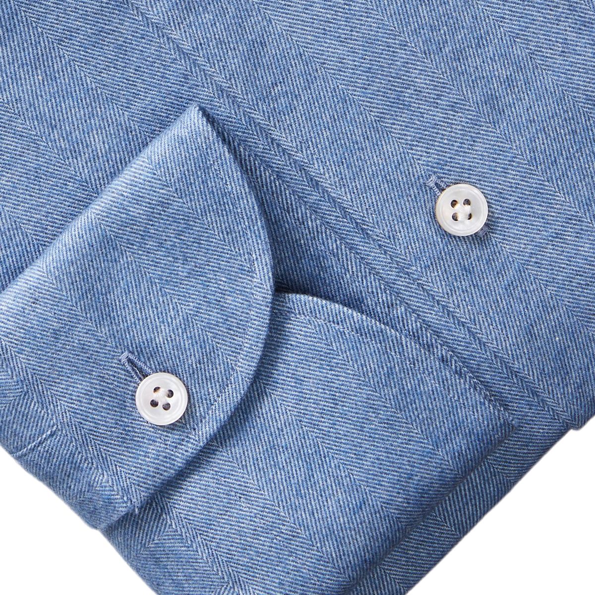 Emanuel Berg Modern Fit Herringbone Flannel Shirt