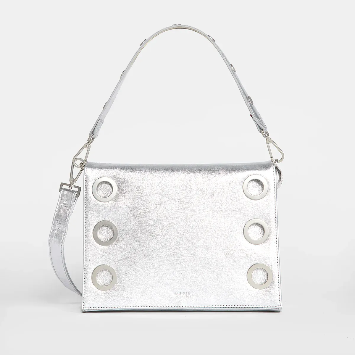 Hammitt Montana Clutch Large Shoulder Bag, Color: Sidewalk Silver