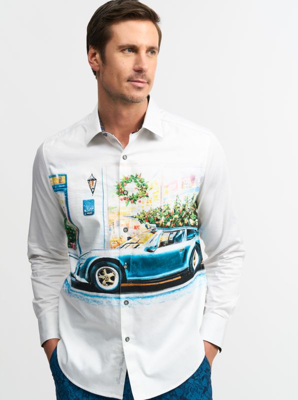 Robert Graham Tree Topper Car Shirt