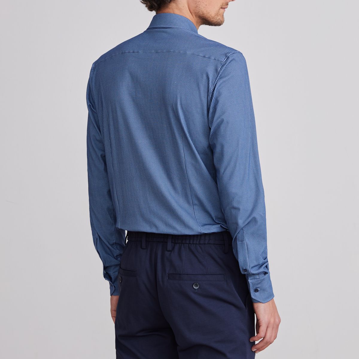 Emanuel Berg Modern Fit Circular Print 4Flex Shirt