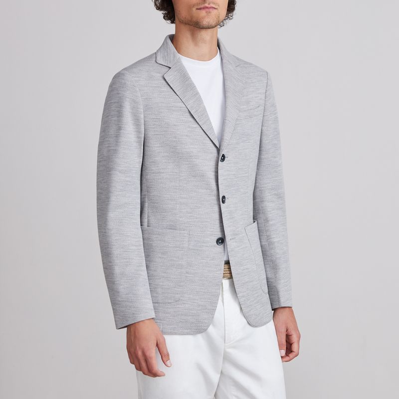 Emanuel Berg Melange Jersey Sport Coat