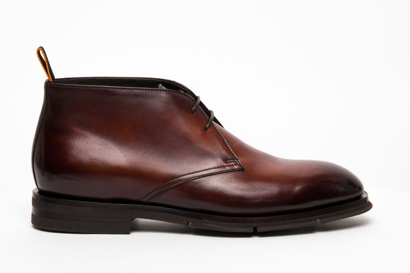 Santoni Laborc Leather Ankle Boot