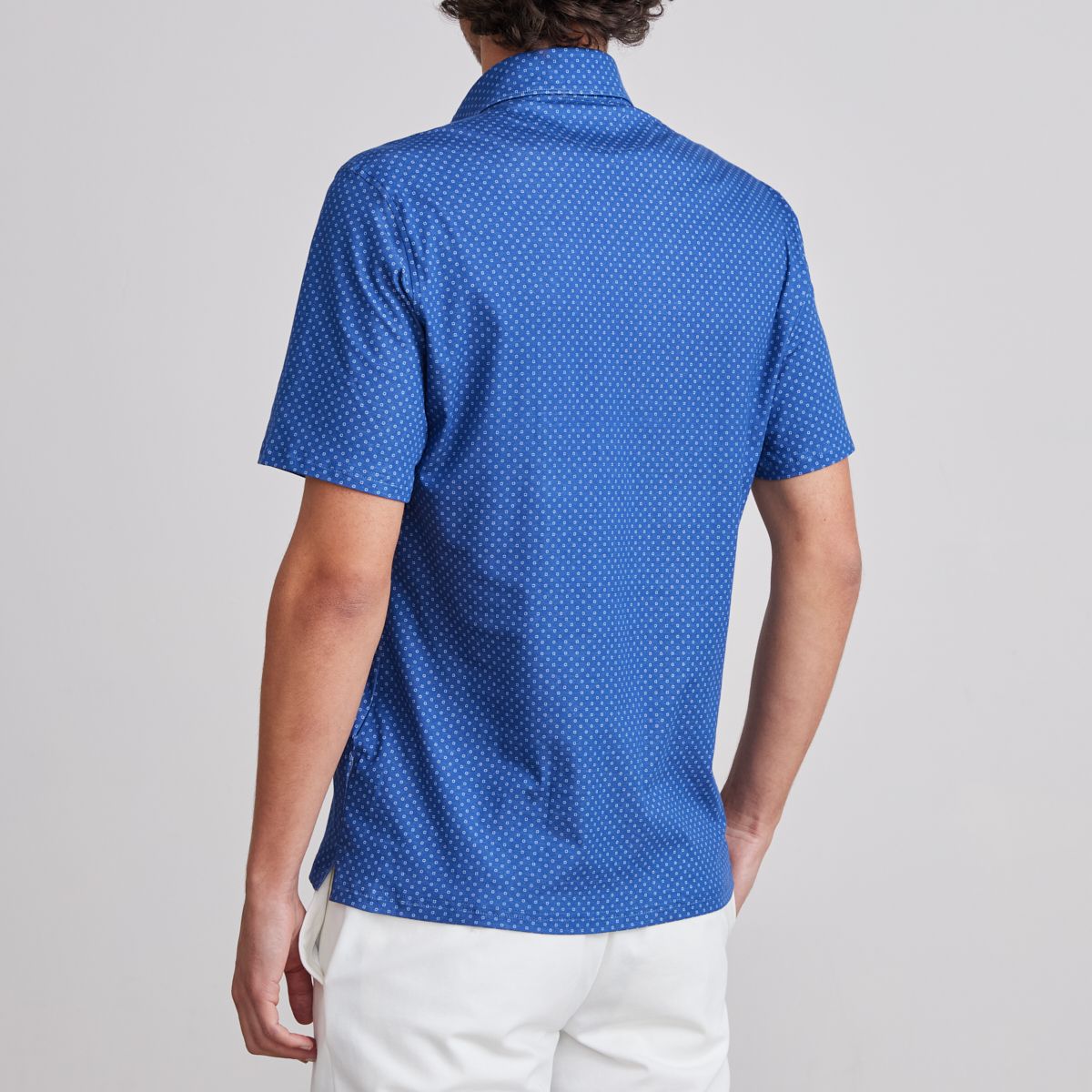 Emanuel Berg Modern Fit Printed 4Flex Polo Shirt