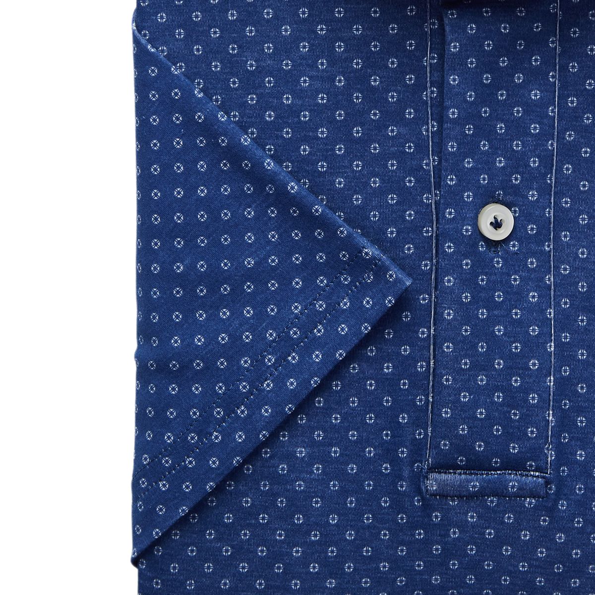 Emanuel Berg Modern Fit Printed 4Flex Polo Shirt