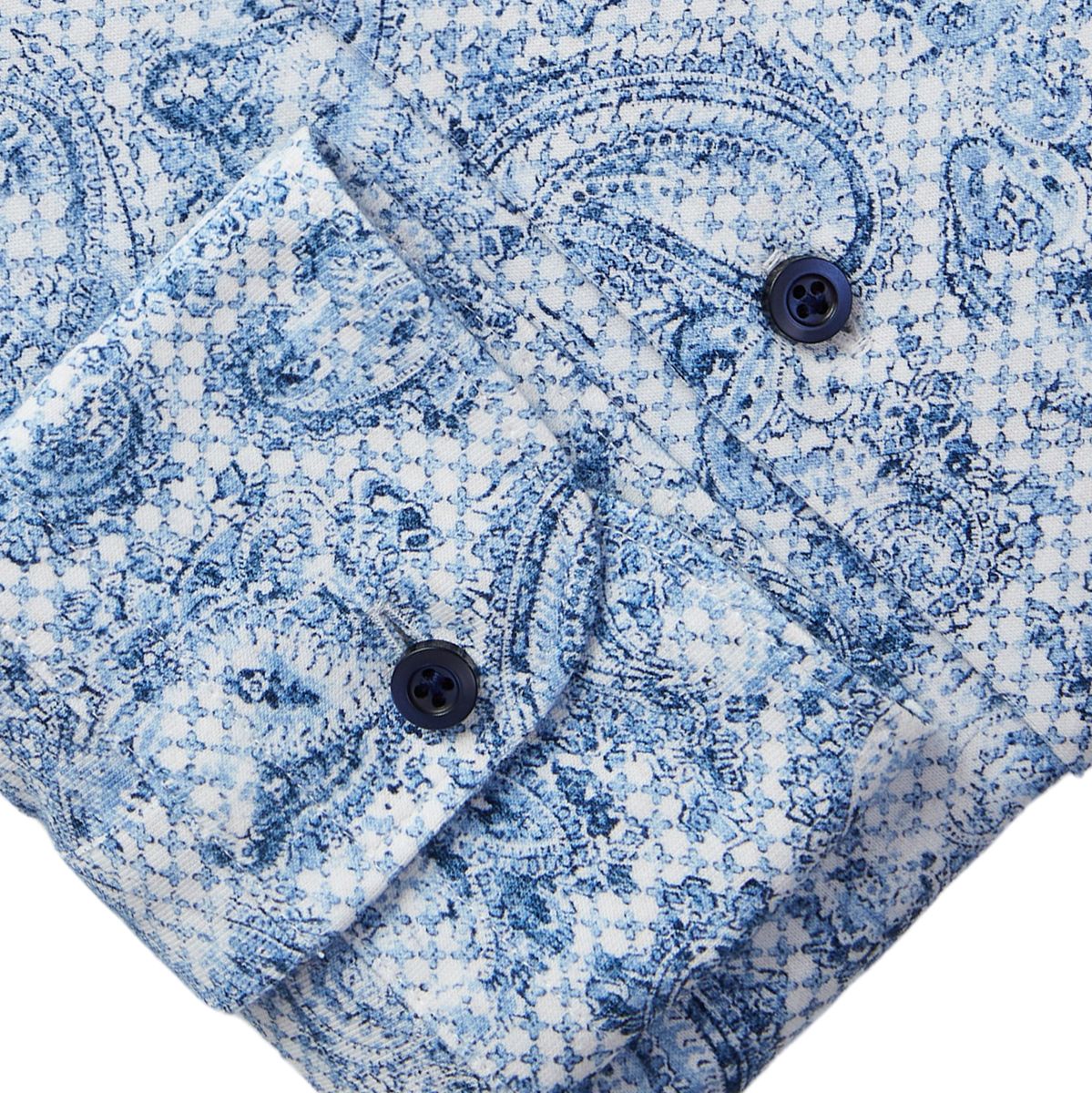 Emanuel Berg Modern Fit Dusty Paisley 4Flex Shirt