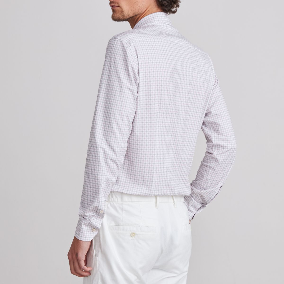 Emanuel Berg Modern Fit Check Print 4Flex Shirt