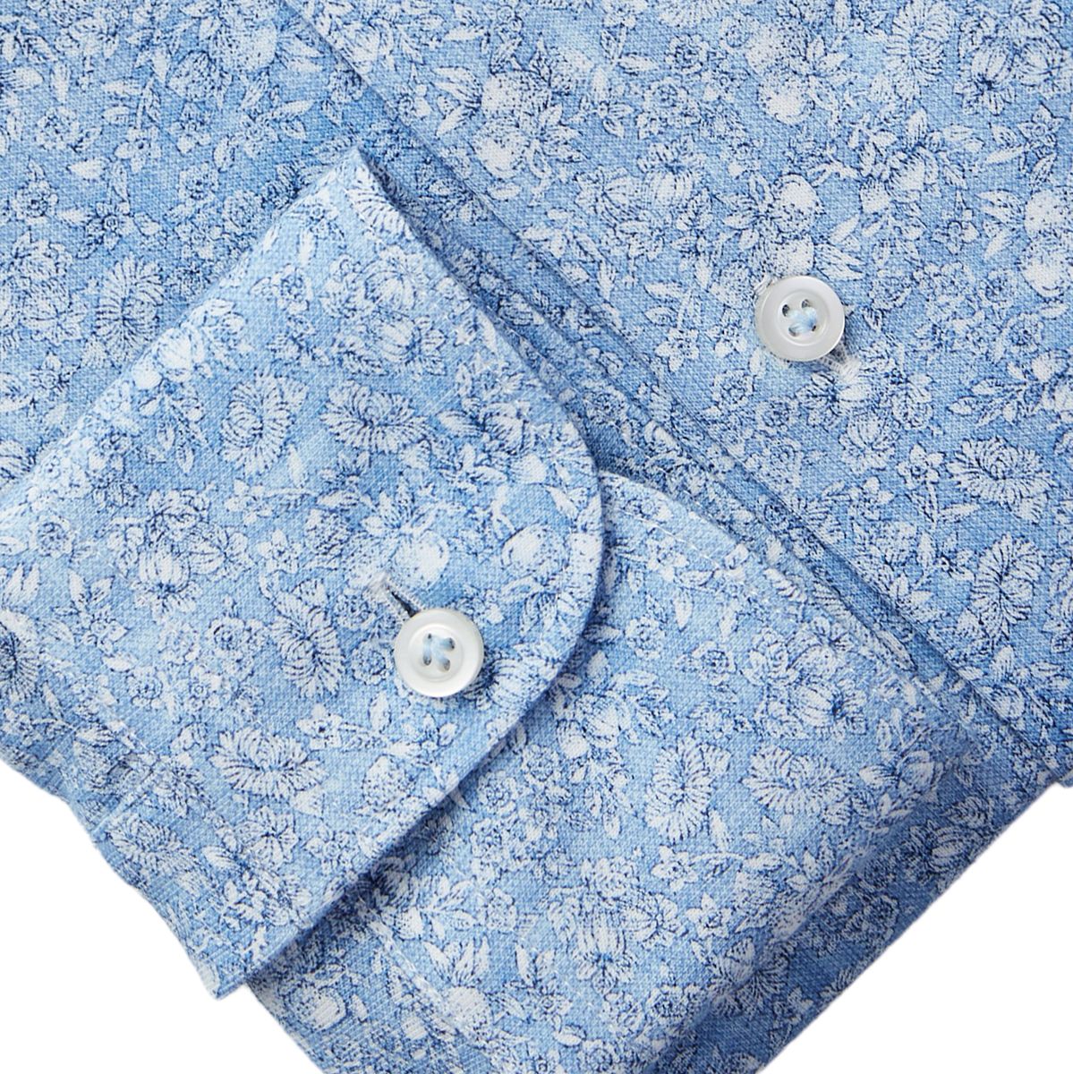 Emanuel Berg Modern Fit Floral Print 4Flex Shirt