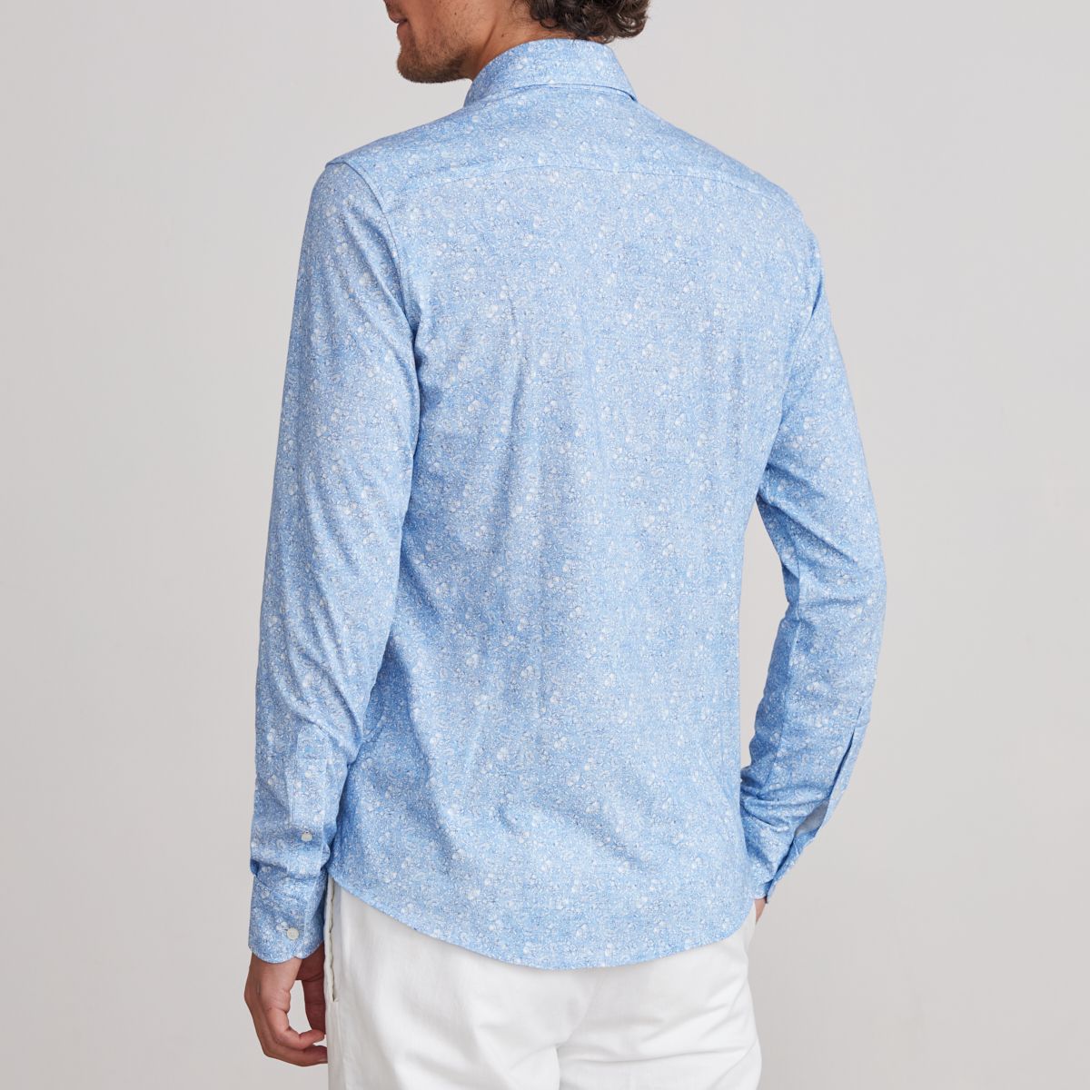 Emanuel Berg Modern Fit Floral Print 4Flex Shirt