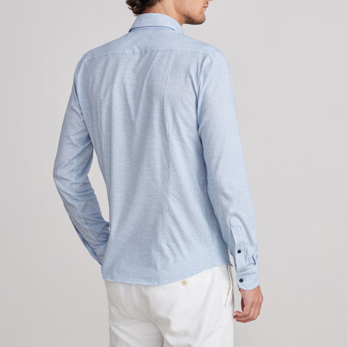 Emanuel Berg Modern Fit Box Print 4Flex Shirt