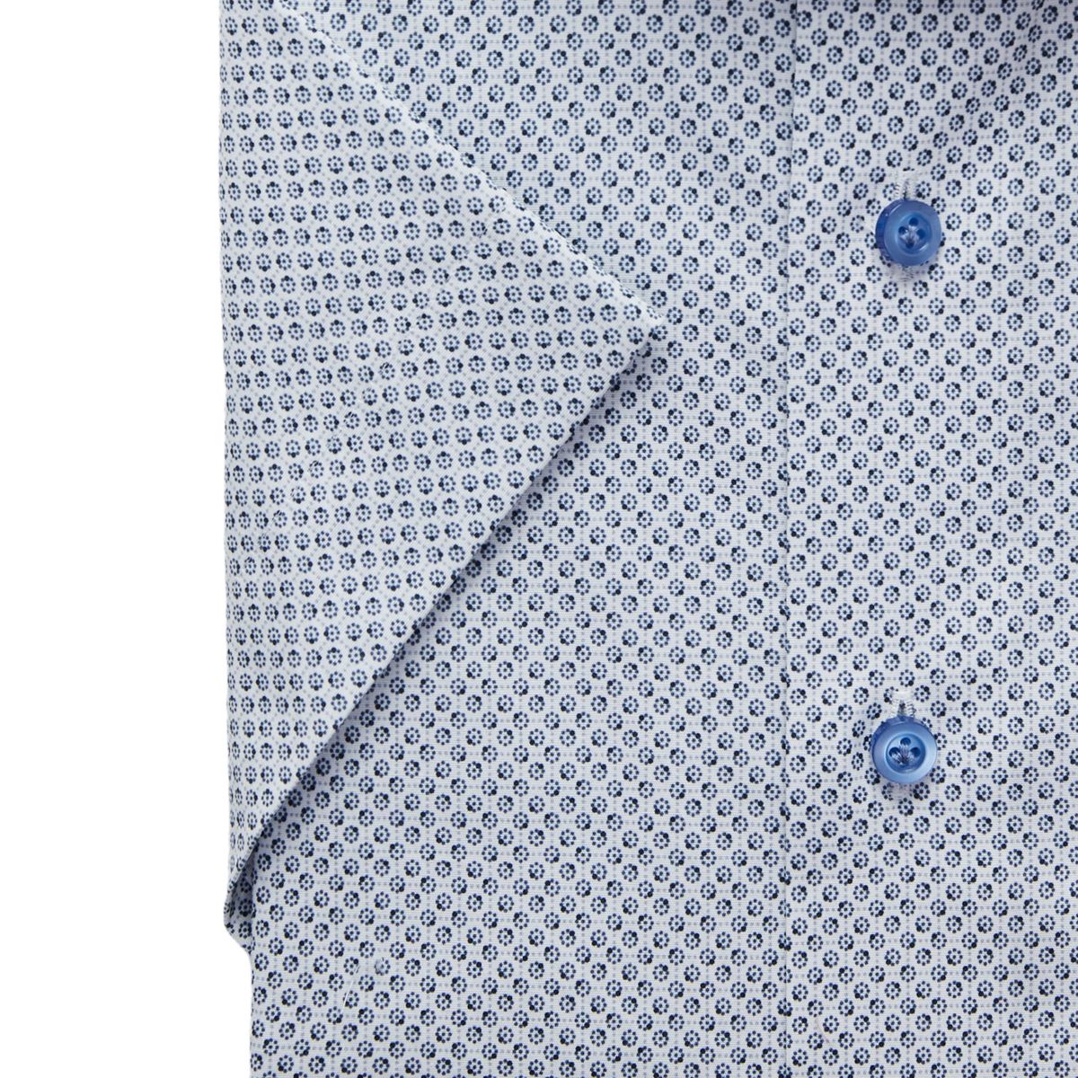 Emanuel Berg Modern Fit Micro Floral Poplin Short Sleeve Shirt