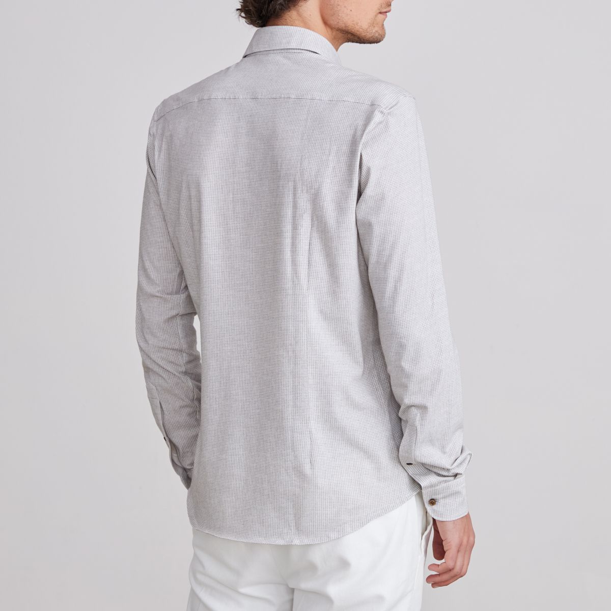 Emanuel Berg Modern Fit Box Print 4Flex Shirt