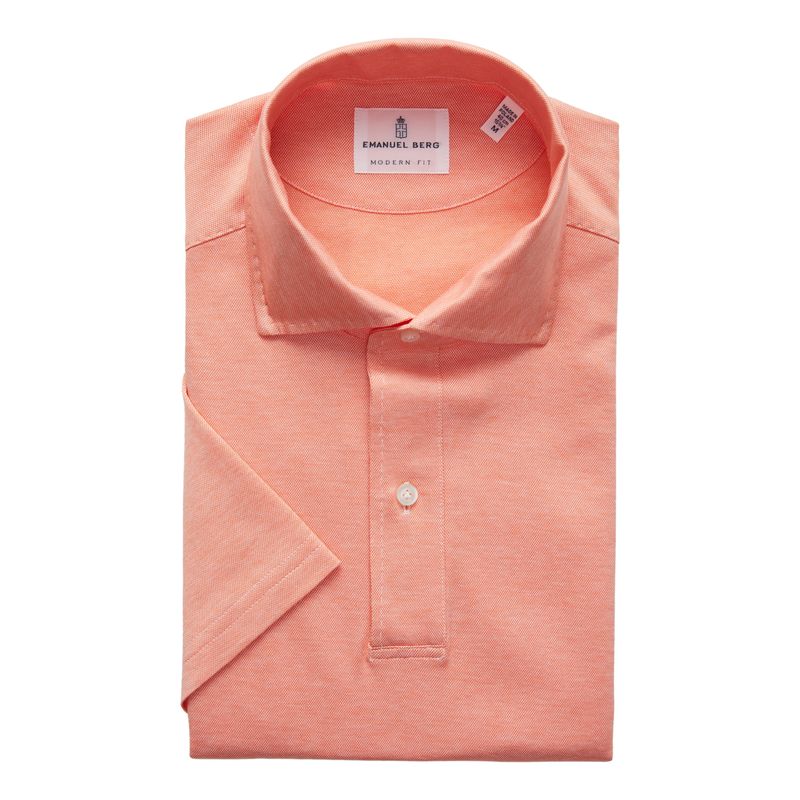 Emanuel Berg Modern Fit Jersey Short Sleeve Polo Shirt