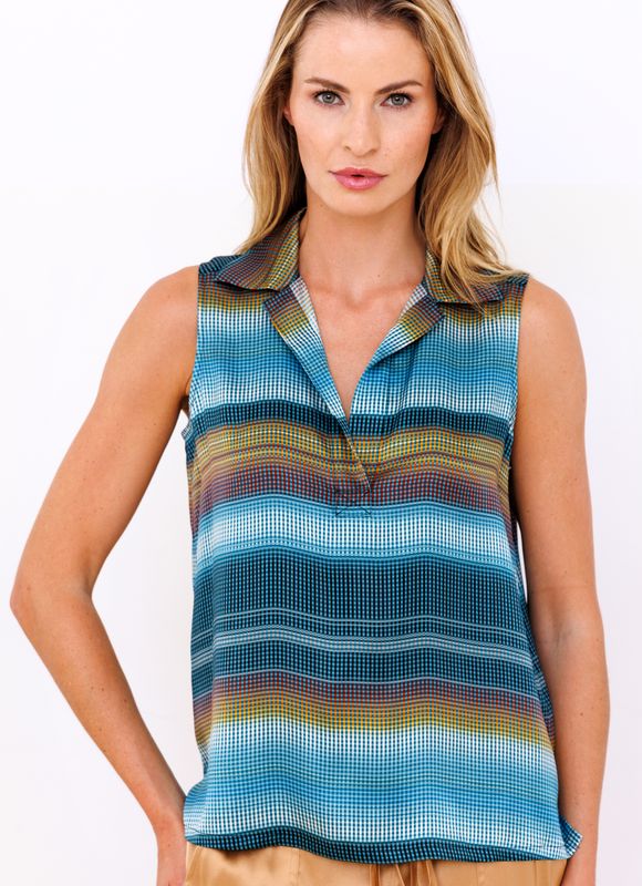 Go Silk Make It Easy Printed Top