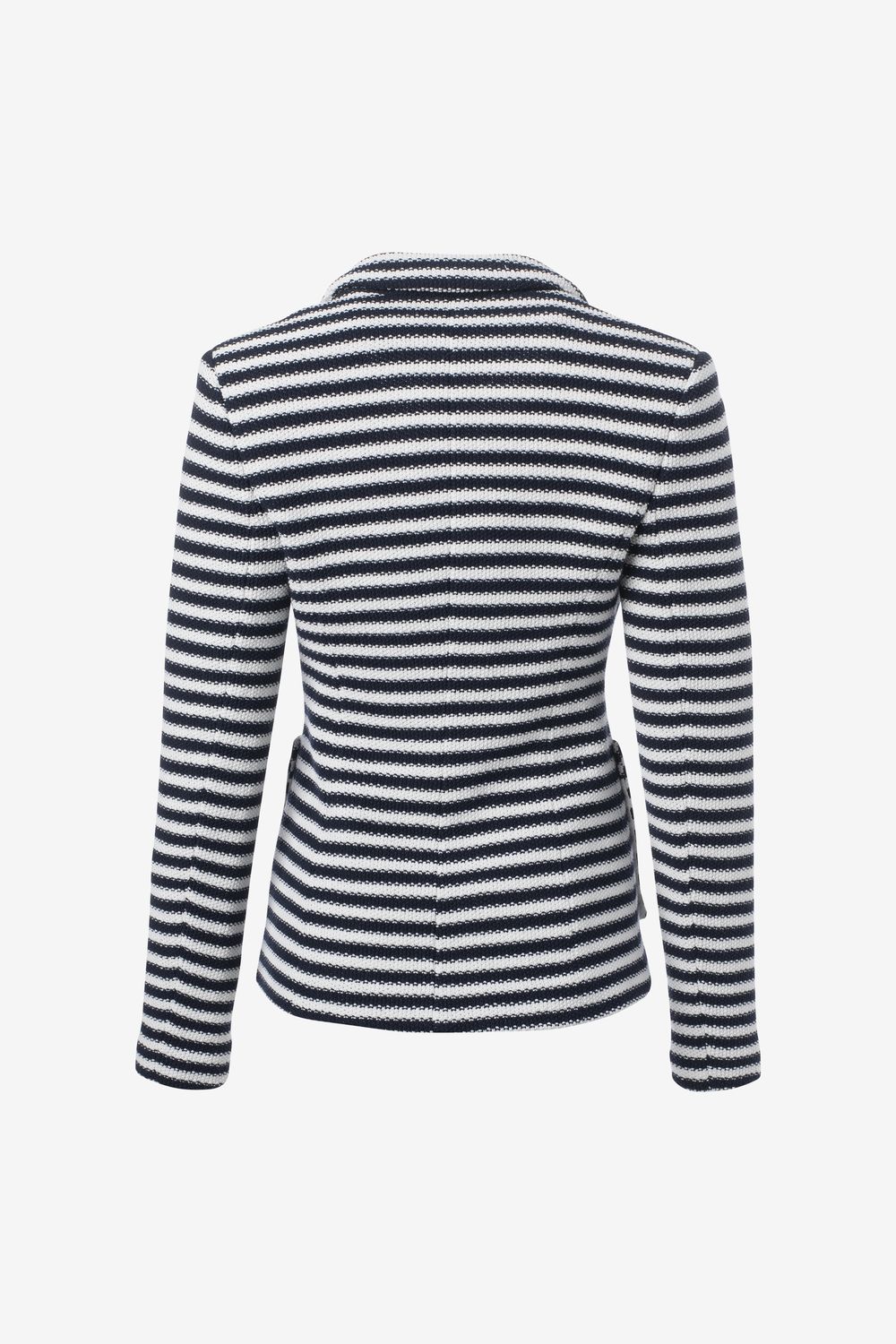 Iris Setlakwe Bar Stripe Notch Collar Jacket W/ Patch Pocket