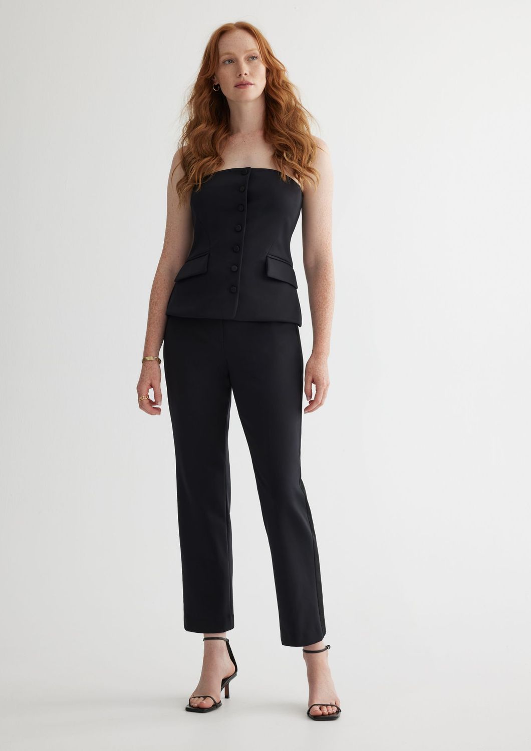 Iris Setlakwe Button Front Bustier