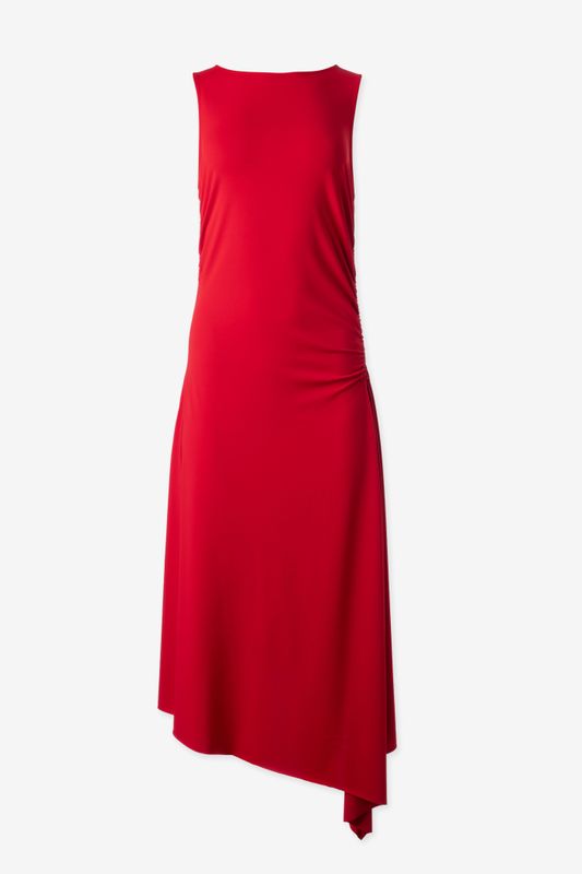 Iris Setlakwe Asymmetric Gathered Midi Dress