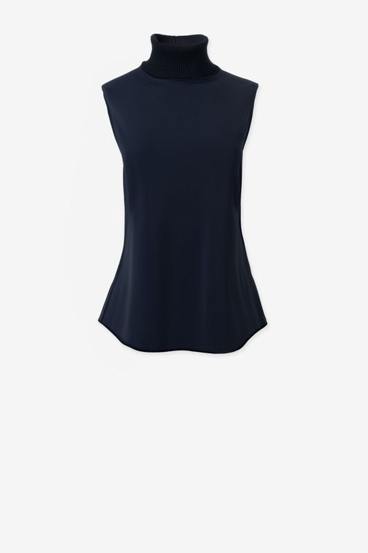 Iris Setlakwe Sleeveless Turtleneck W/ Ribbing