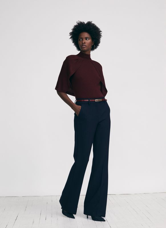 Iris Setlakwe Fit And Flare Pinstripe Pant