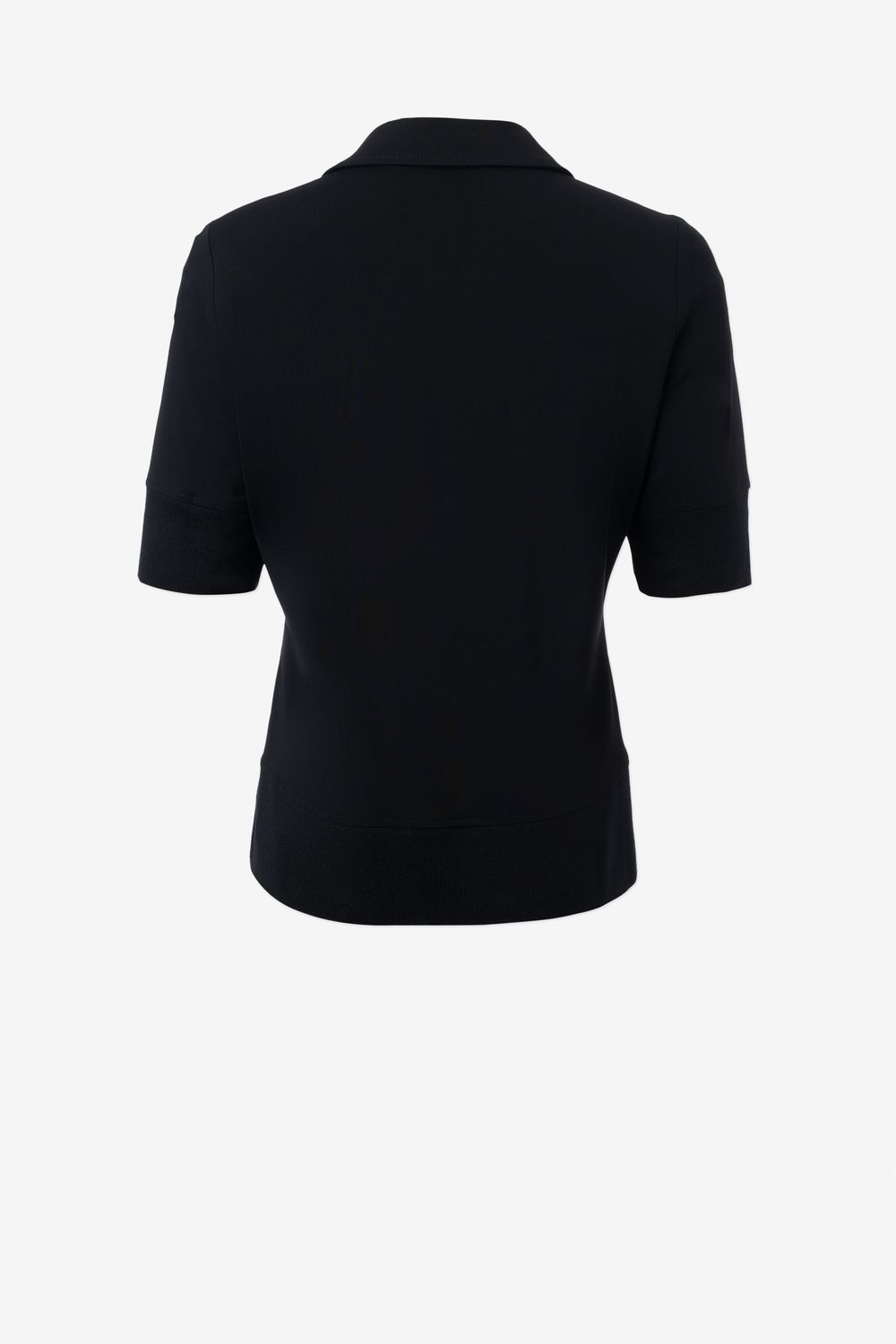 Iris Setlakwe Matte Jersey Polo W/ Solid Rib
