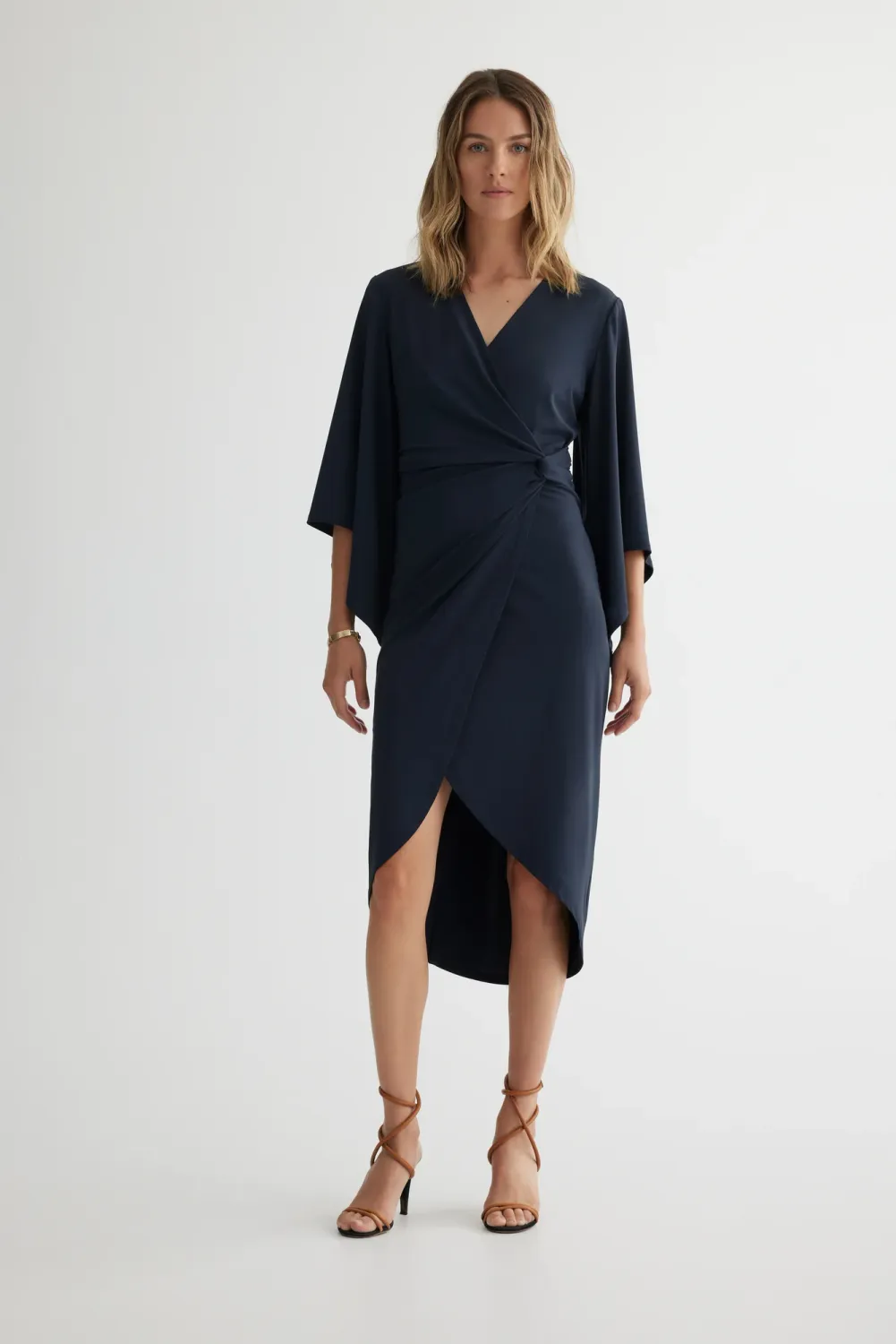 Iris Setlakwe Draped Dress W/ Side Knot