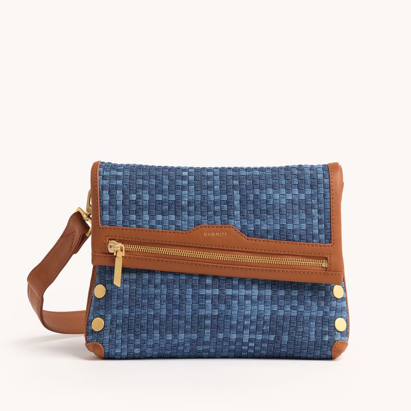 Hammit VIP Med Crossbody Bag Mosaic Denim/BG