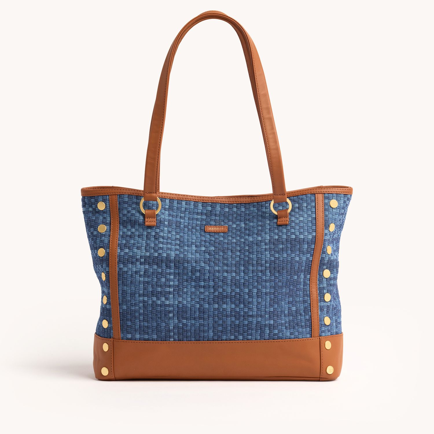 Hammitt Andersen Revival Shoulder Bag Mosaic Denim/BG