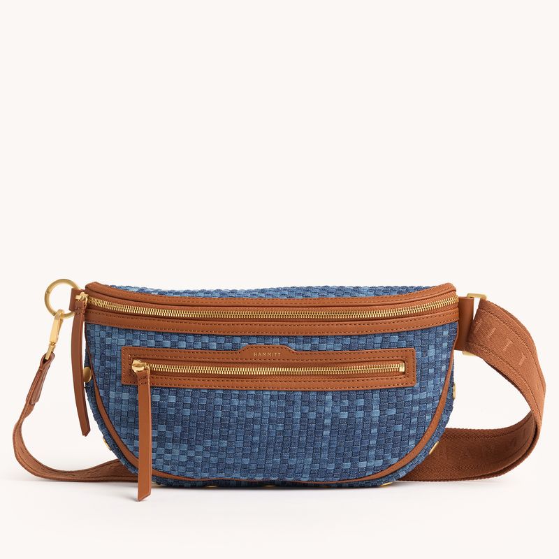 Hammitt Charles Crossbody Large Bag Mosaic Denim/BG