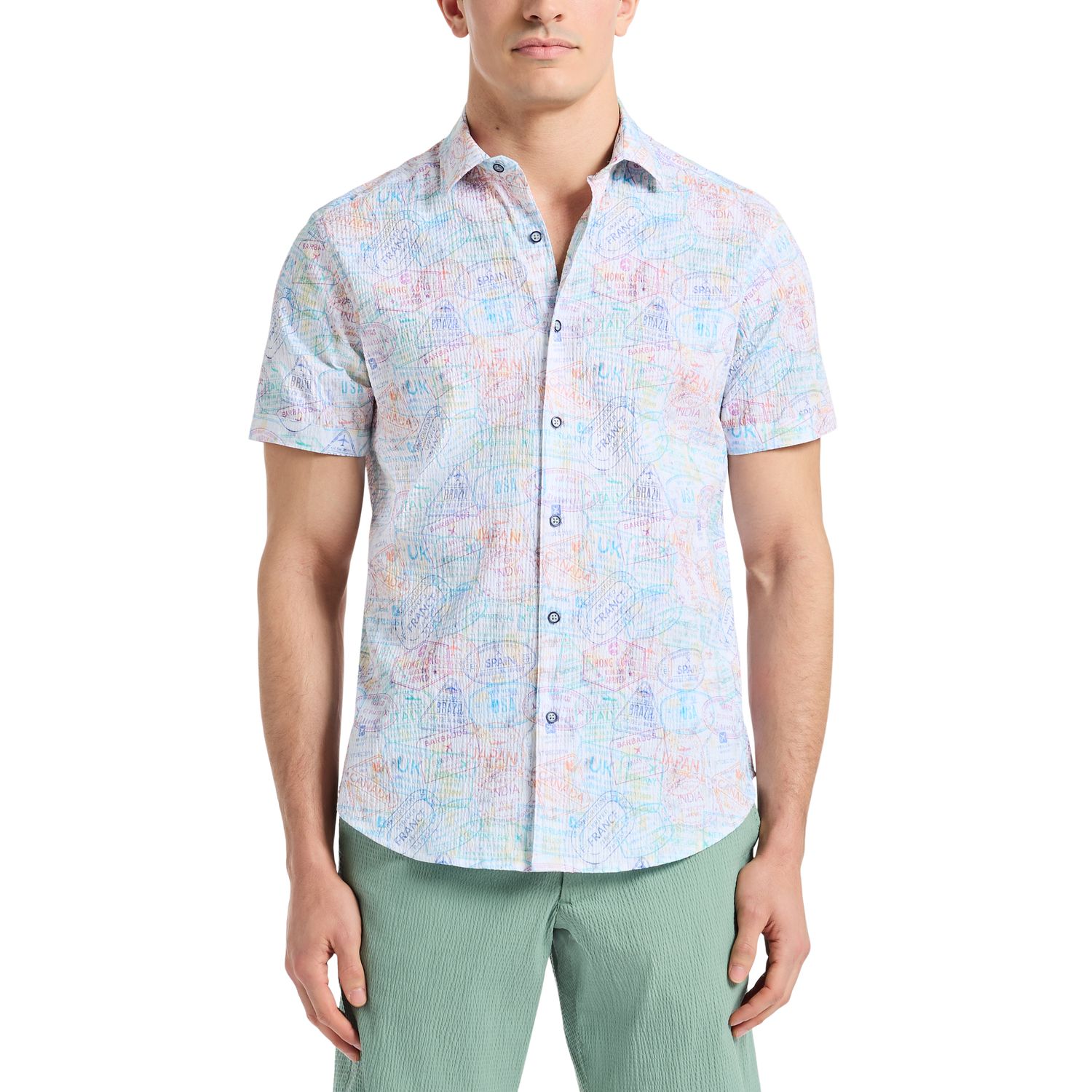 Robert Graham Passport Short Sleeve Shirt