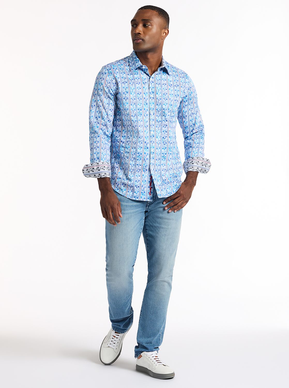Robert Graham Special Edition Ocean Avenue Long Sleeve Car Shirt