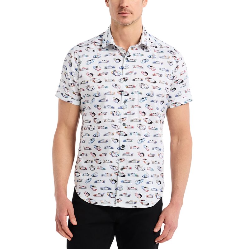 Robert Graham Neon Wheels Short Sleeve Shirt