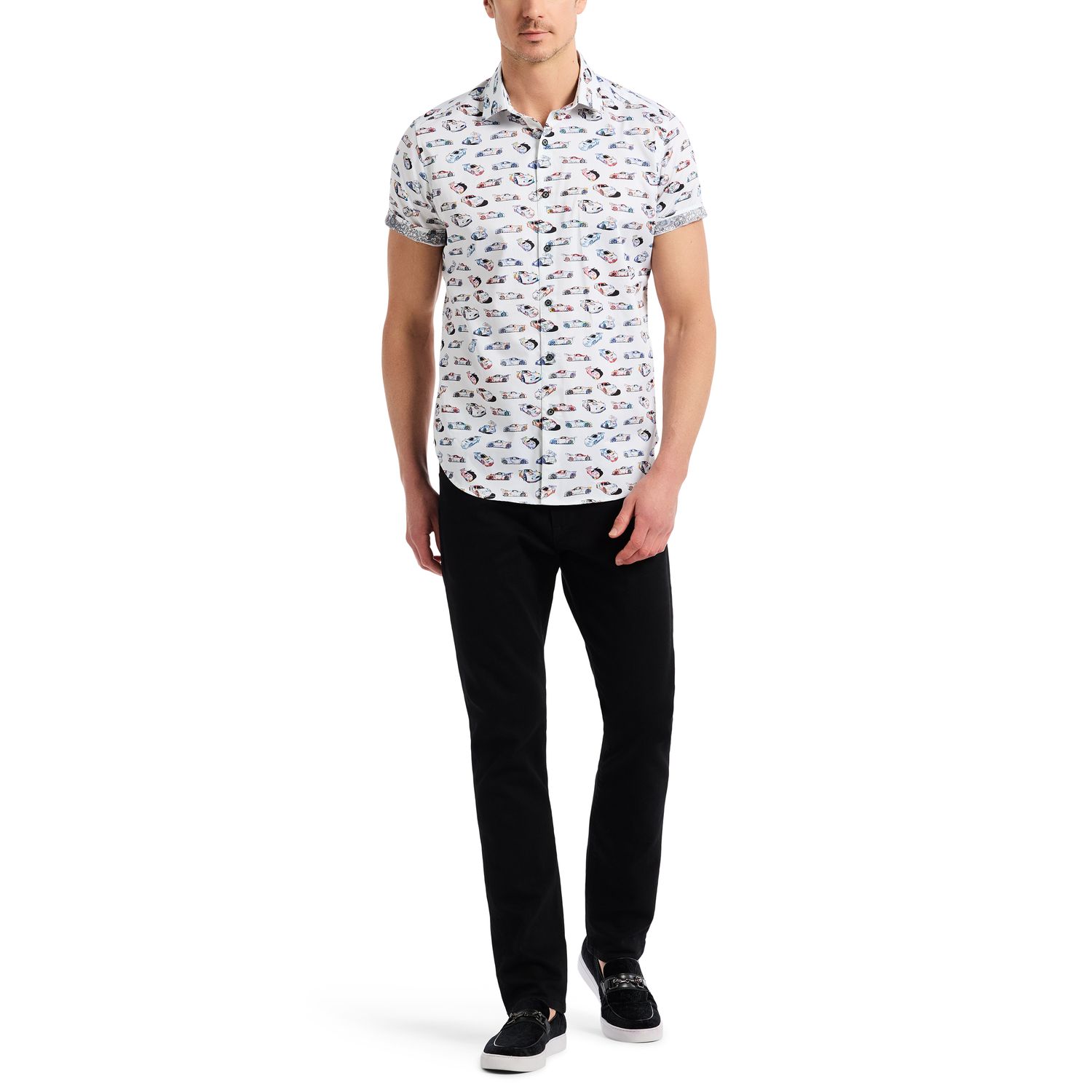 Robert Graham Neon Wheels Short Sleeve Shirt