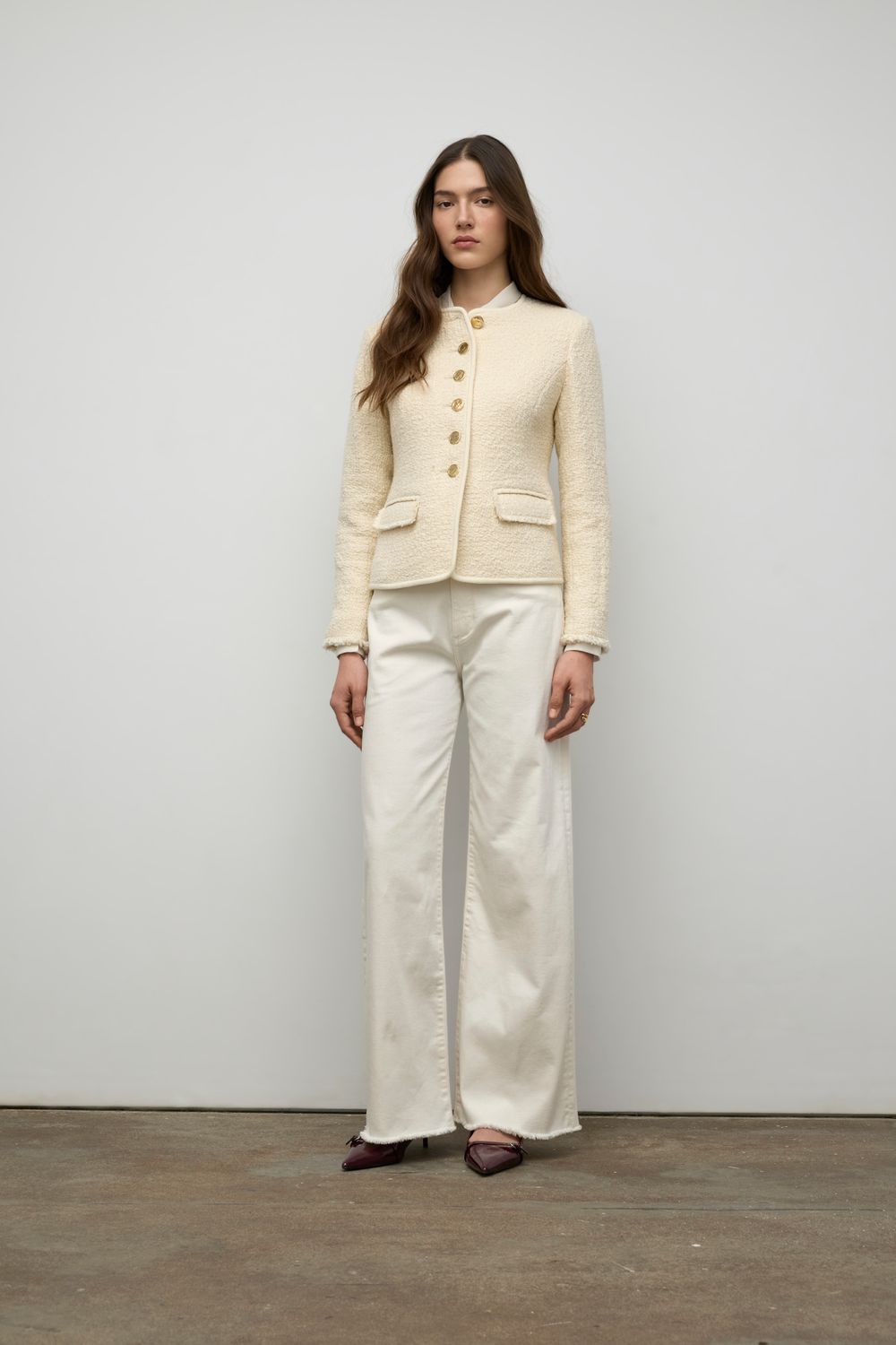 Iris Setlakwe Short Jacket w/ Trim