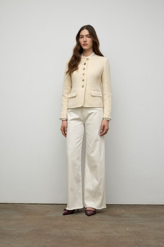 Iris Setlakwe Short Jacket w/ Trim