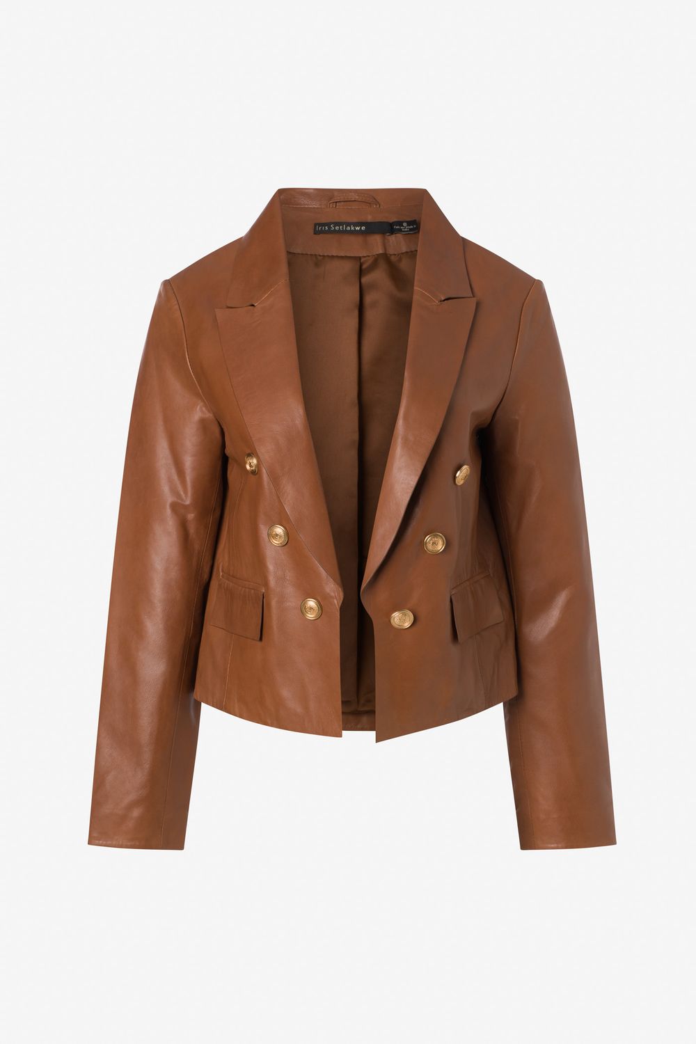 Iris Setlakwe Cropped Leather Jacket