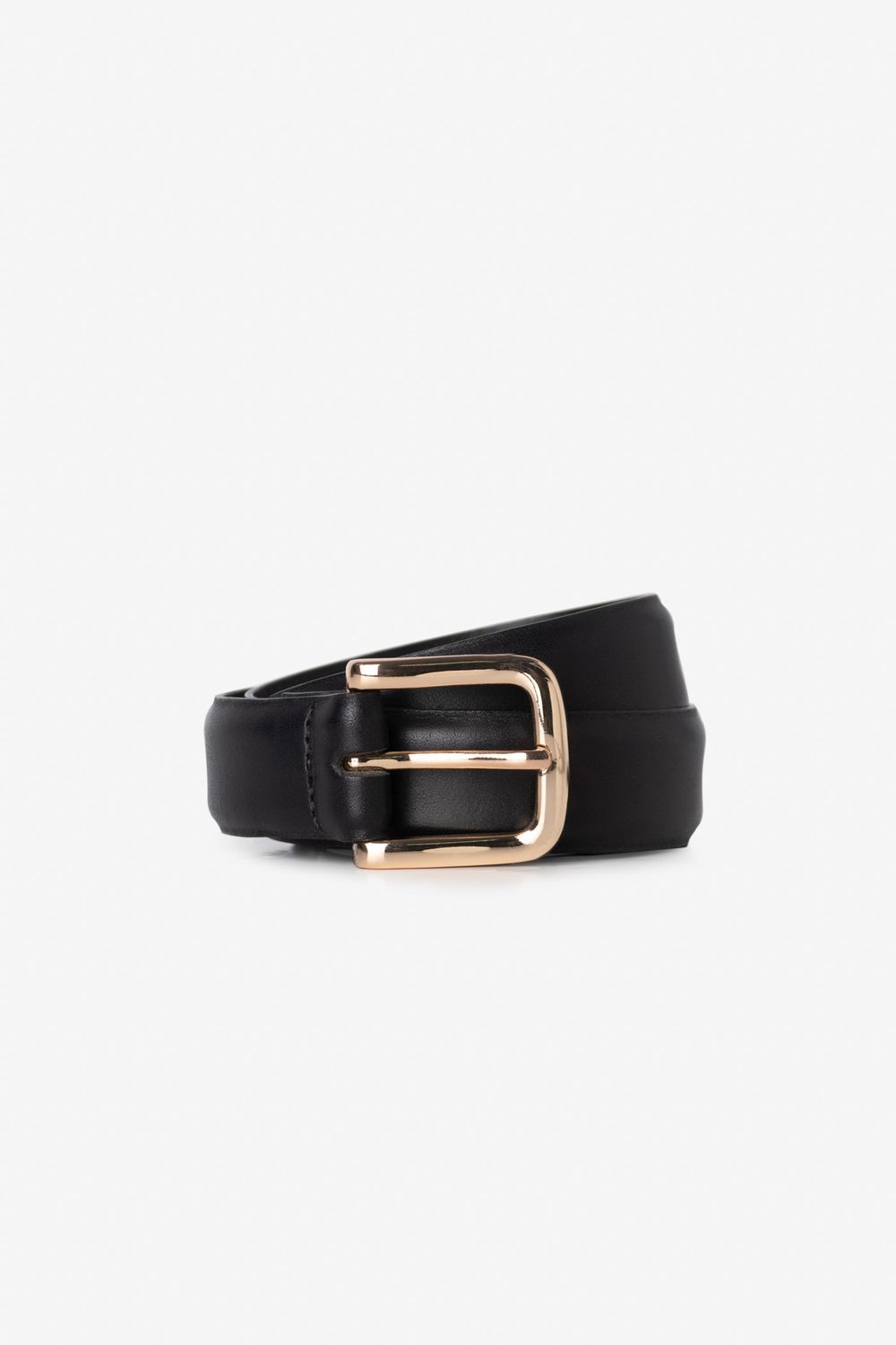 Iris Setlakwe Medium Leather Belt w/ Gold Buckle