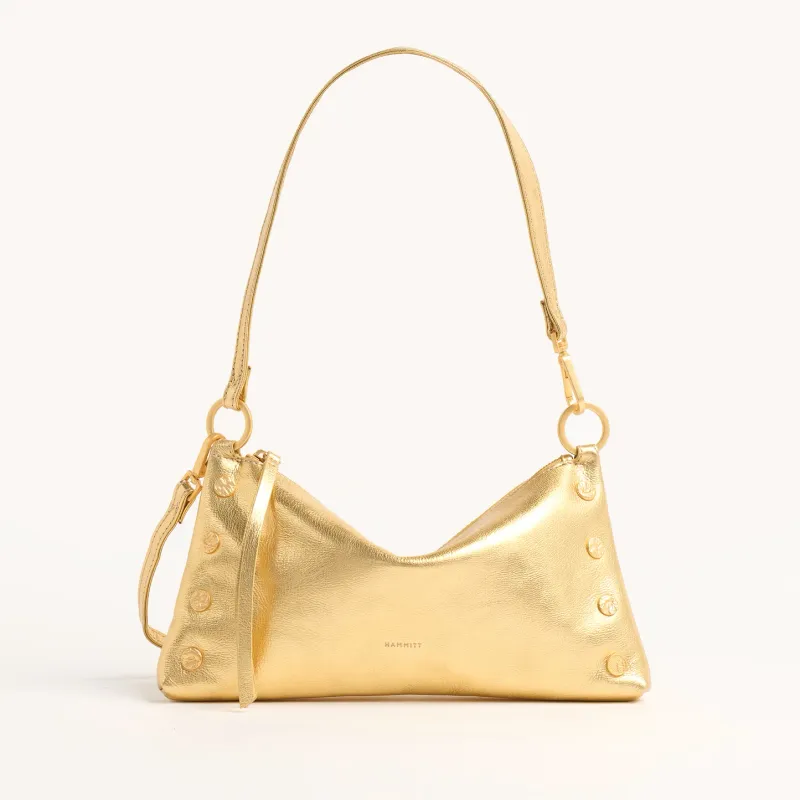 Hammitt Montana Small Clutch Bag Gala Gold