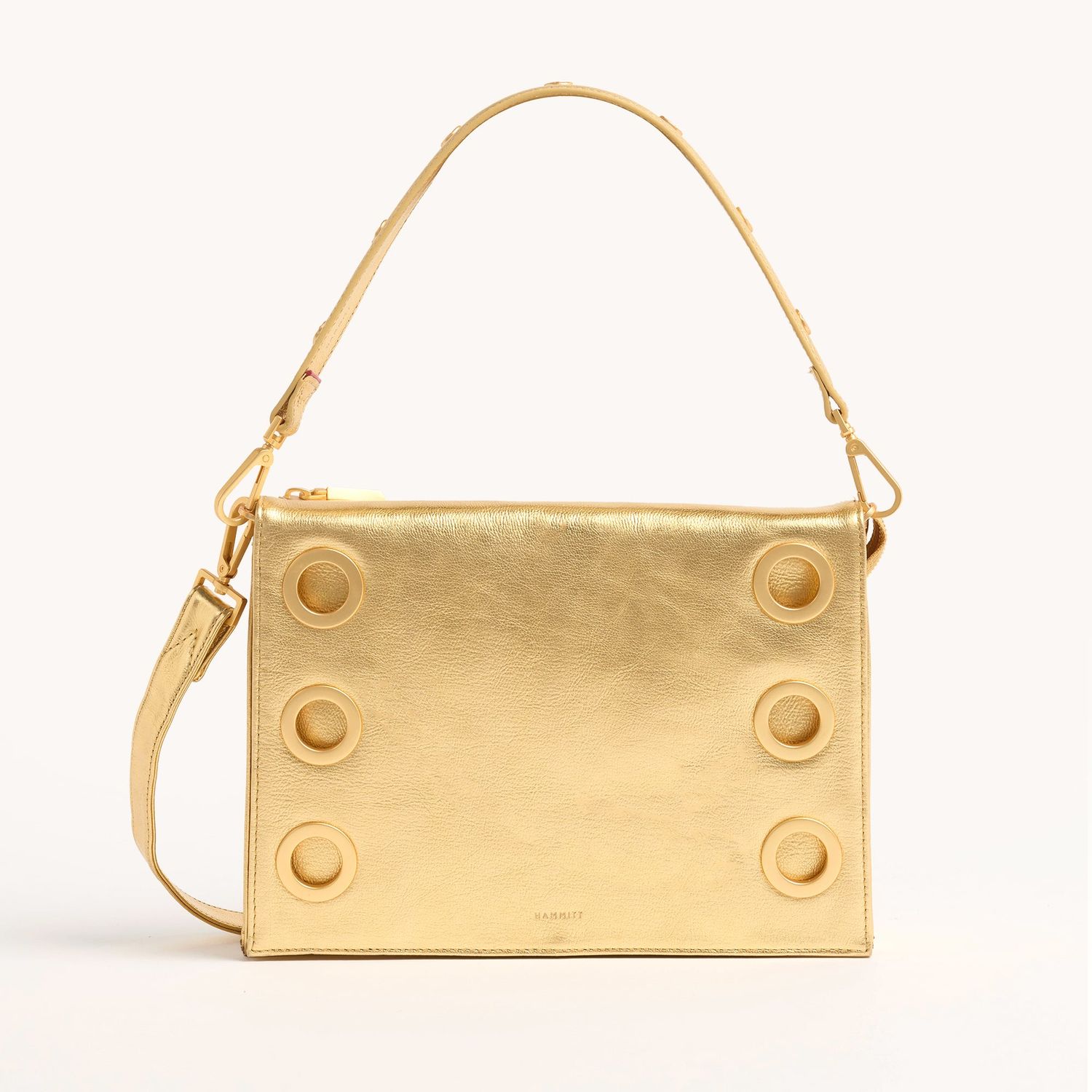 Hammitt Montana Large Crossbody Clutch Bag Gala Gold