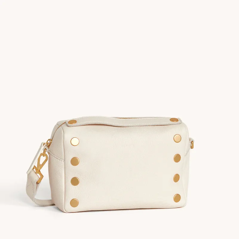 Hammitt Evan Small Crossbody Bag Calla Lily White/Brushed Gold