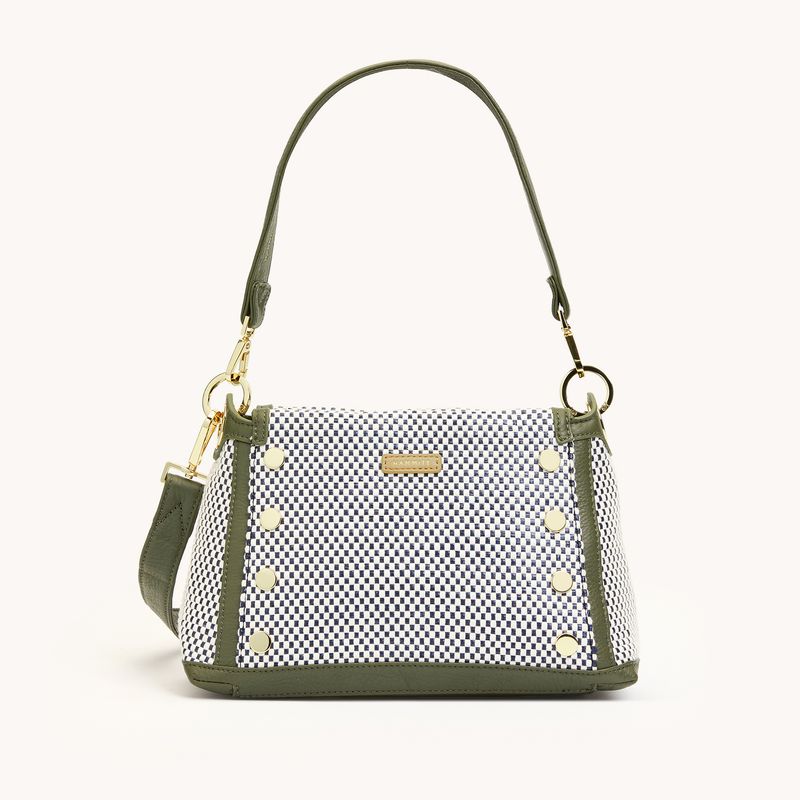 Hammitt Bryant Med Shoulder Bag Meadow Weave/Gold