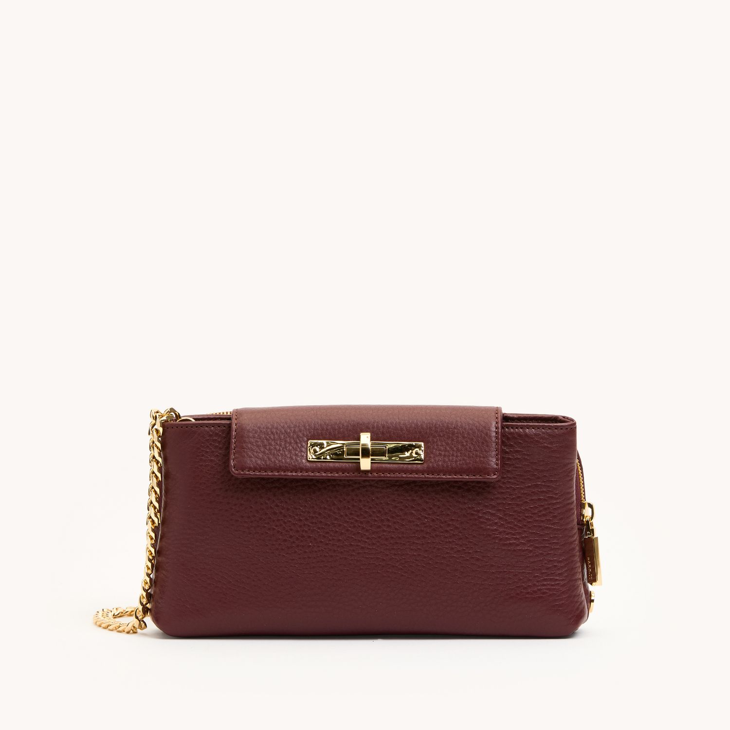 Hammitt Charlotte Small Shoulder Bag, Color: Cherrywood Pebble/Gold