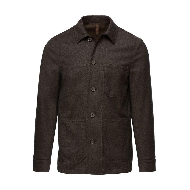 Emanuel Berg Wool Flannel Shirt Jacket
