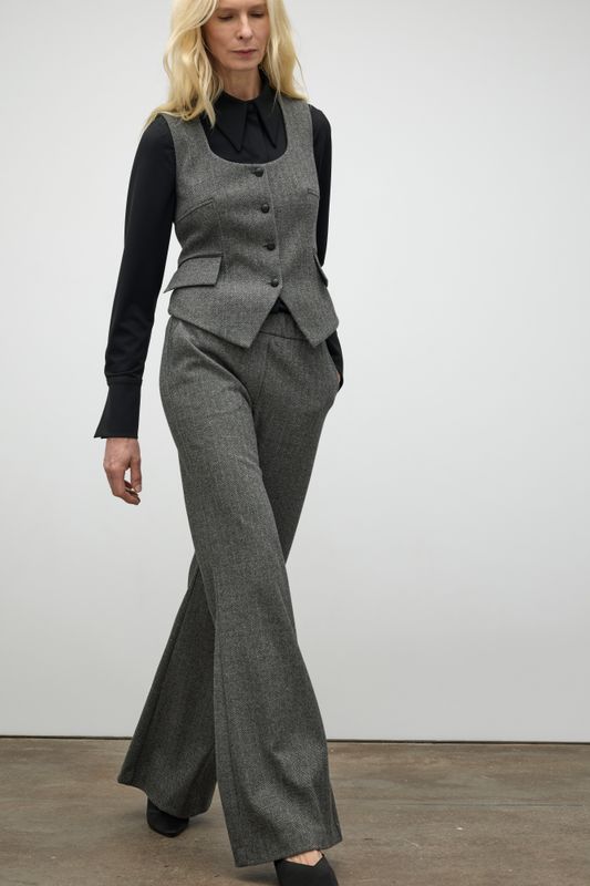 Iris Setlakwe Chevron Knit Pull On Pant