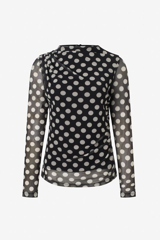 Iris Setlakwe Polka Dot Long Sleeve Top