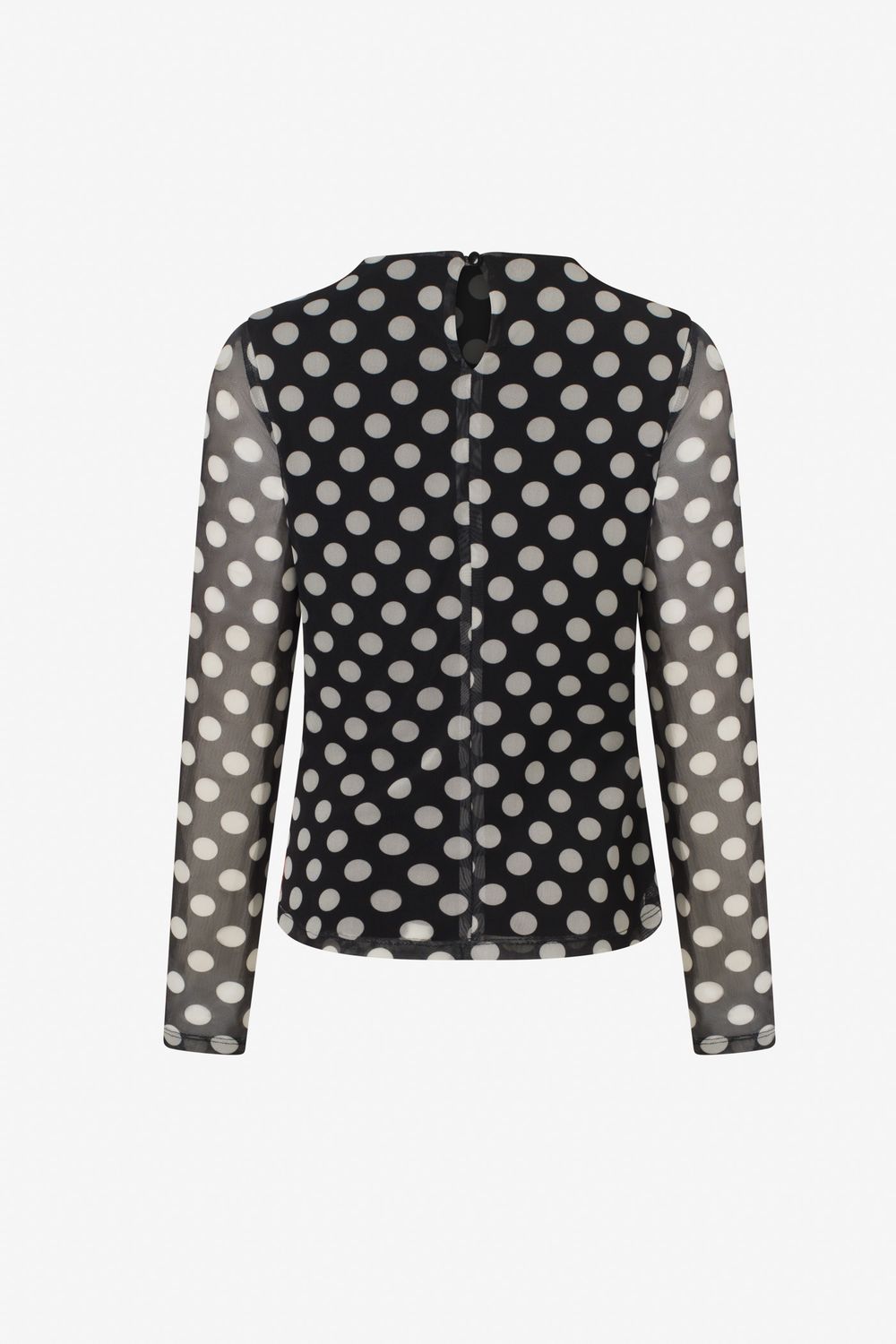 Iris Setlakwe Polka Dot Long Sleeve Top