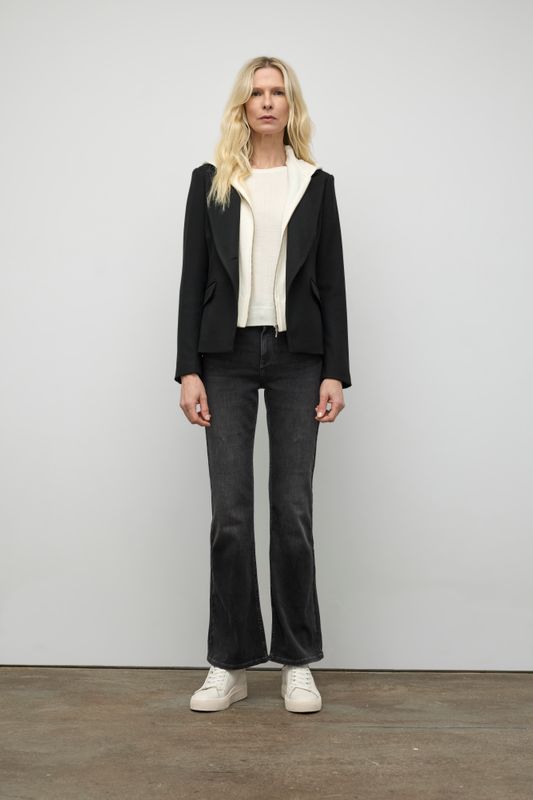 Iris Setlakwe Jacket w/ Leather Patches