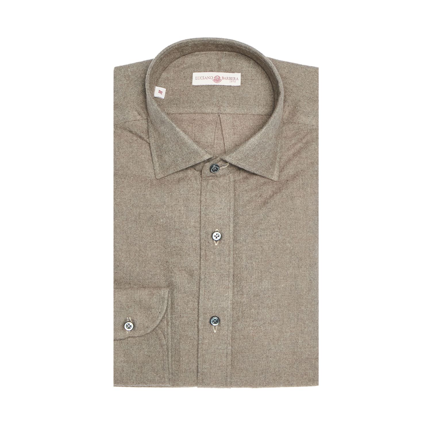 Luciano Barbera Brushed Solid Soft Shirt