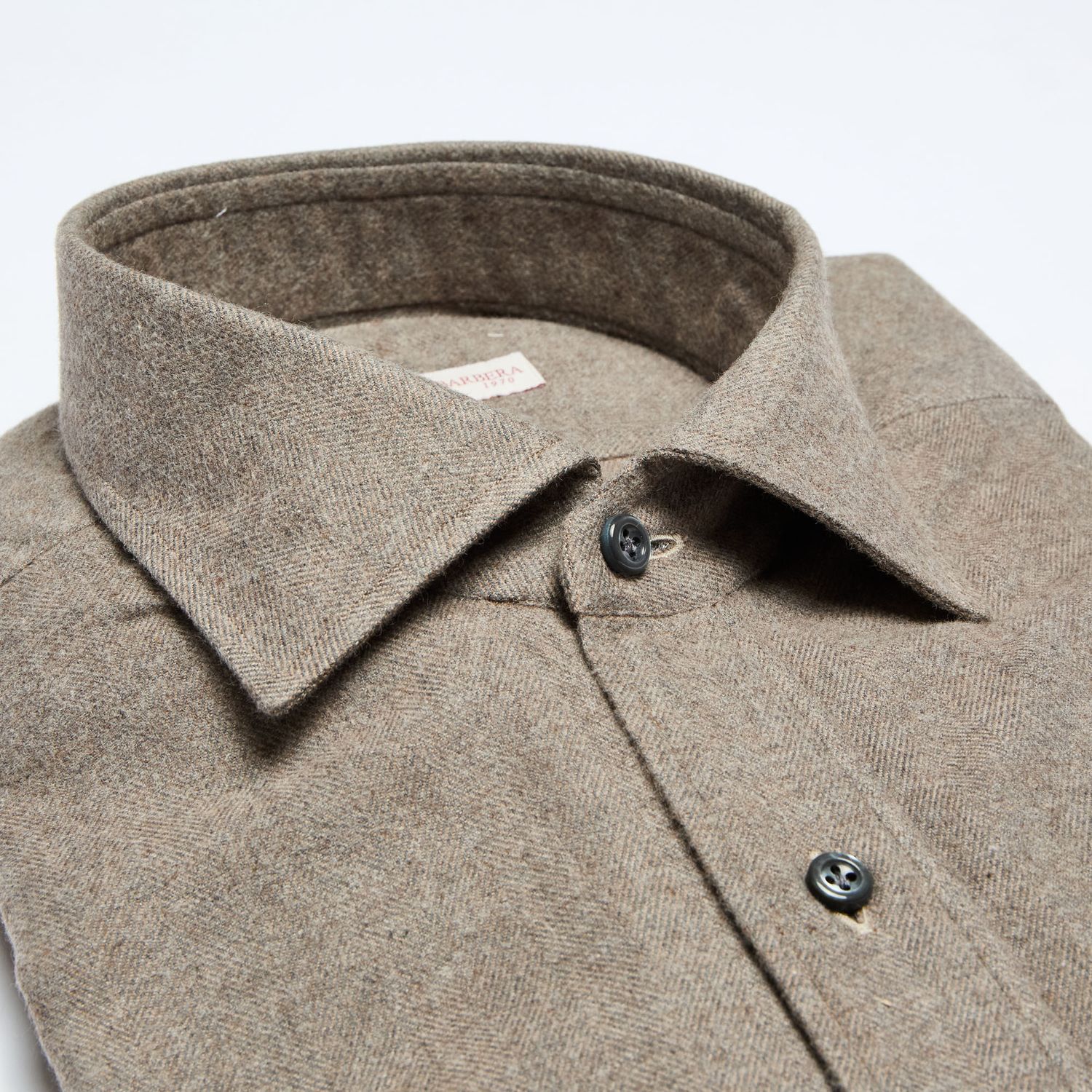 Luciano Barbera Brushed Solid Soft Shirt